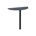 BJD 2 - 81 přístavba jednací, kovová podnož černá, síla desky 25 mm, široká 800 mm, antracit